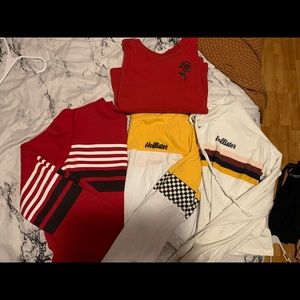 Lot of 4 Hollister shirts